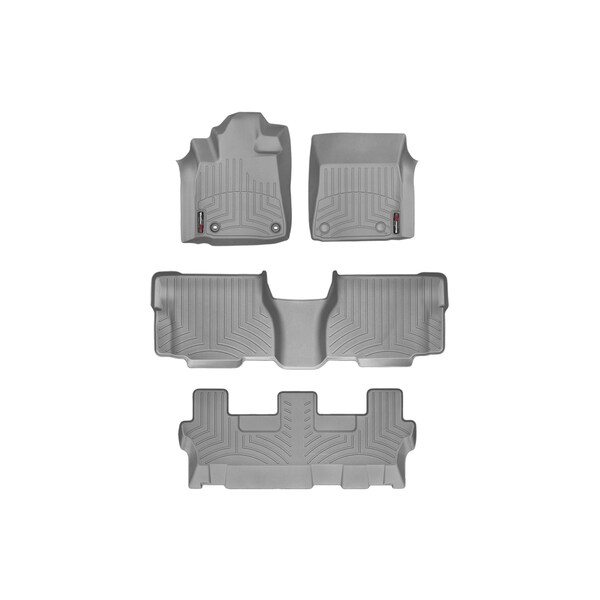 Front, Rear, and Rear Floorliners w/ Center Aisle, 464081-46093-4-6